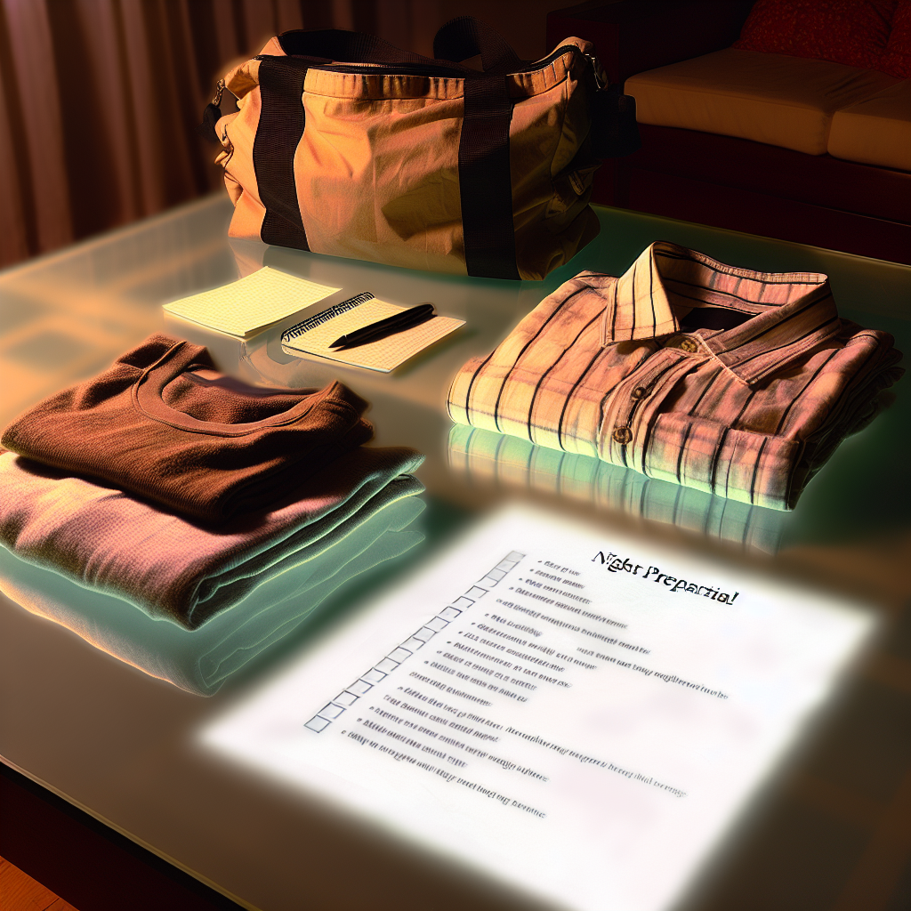 Organized preparation for tomorrow