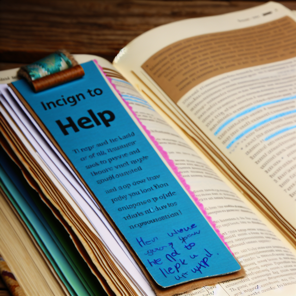 Open guidebook with helpful information