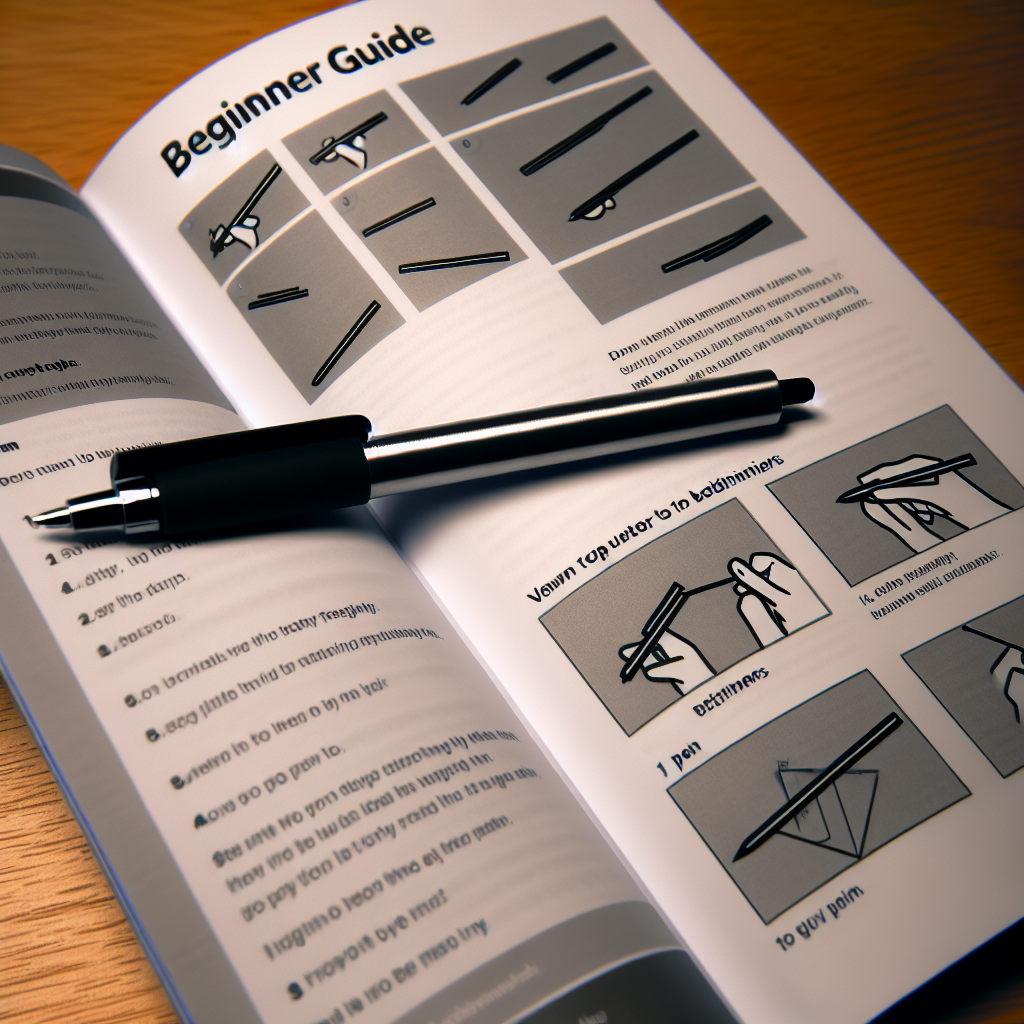 Getting started guide book on desk