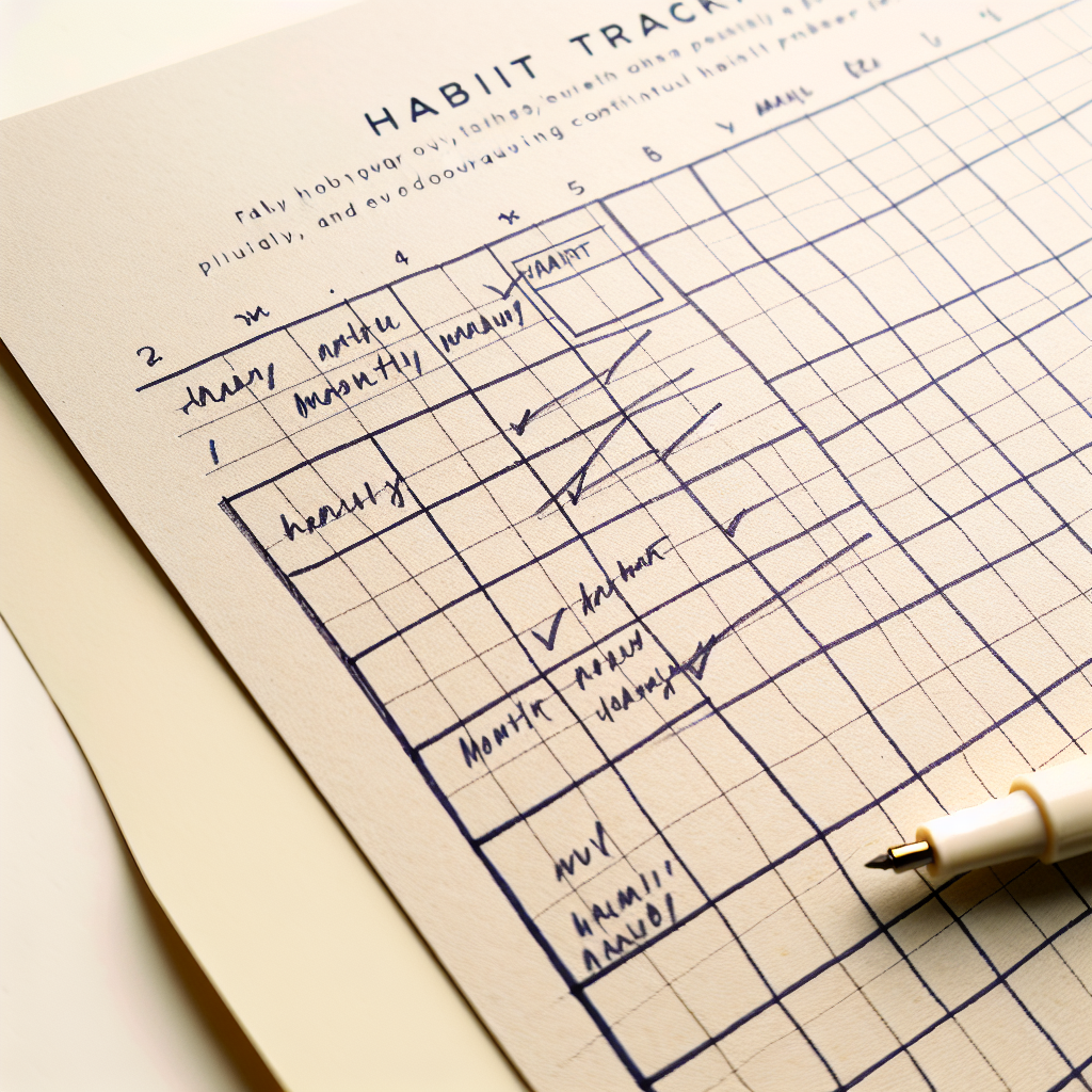 Analog habit tracker